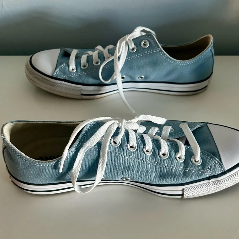 Converse All star blue low top sneakers size 9M/11W - Picture 3 of 9